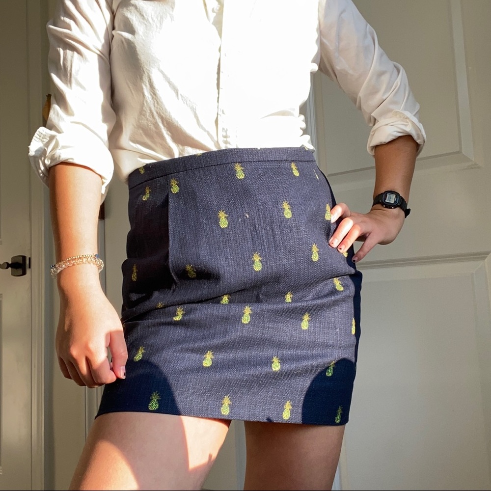 J. Crew Pineapple Skirt